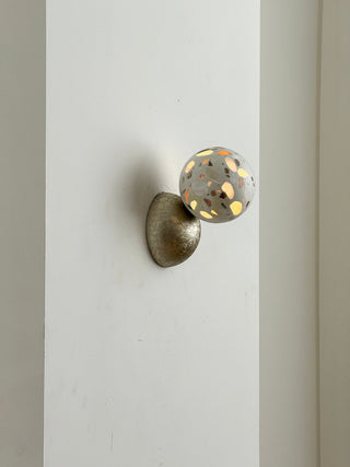 Arca Lampe Murale en Marbre et Métal Style Minimaliste Moderne Eclipse