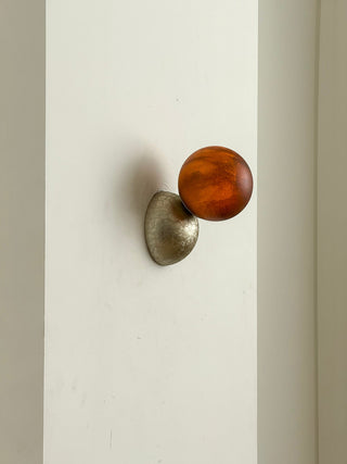 Arca Lampe Murale en Marbre et Métal Style Minimaliste Moderne Eclipse