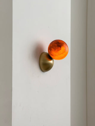 Arca Lampe Murale en Marbre et Métal Style Minimaliste Moderne Eclipse