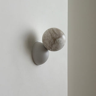 Arca Lampe Murale en Marbre et Métal Style Minimaliste Moderne Eclipse