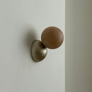 Arca Lampe Murale en Marbre et Métal Style Minimaliste Moderne Eclipse