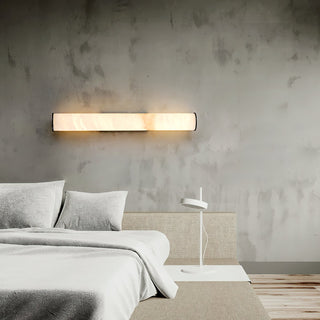 Arcus Lampe Murale Applique Style Élégant Minimaliste Moderne en Laiton et Albâtre