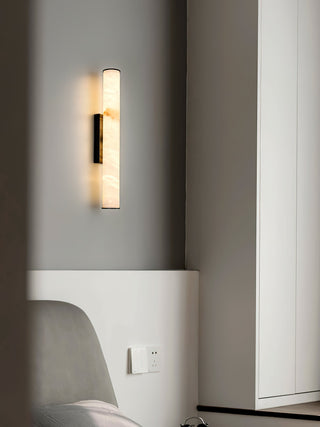 Arcus Lampe Murale Applique Style Élégant Minimaliste Moderne en Laiton et Albâtre