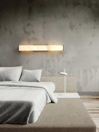 Arcus Lampe Murale Applique Style Élégant Minimaliste Moderne en Laiton et Albâtre