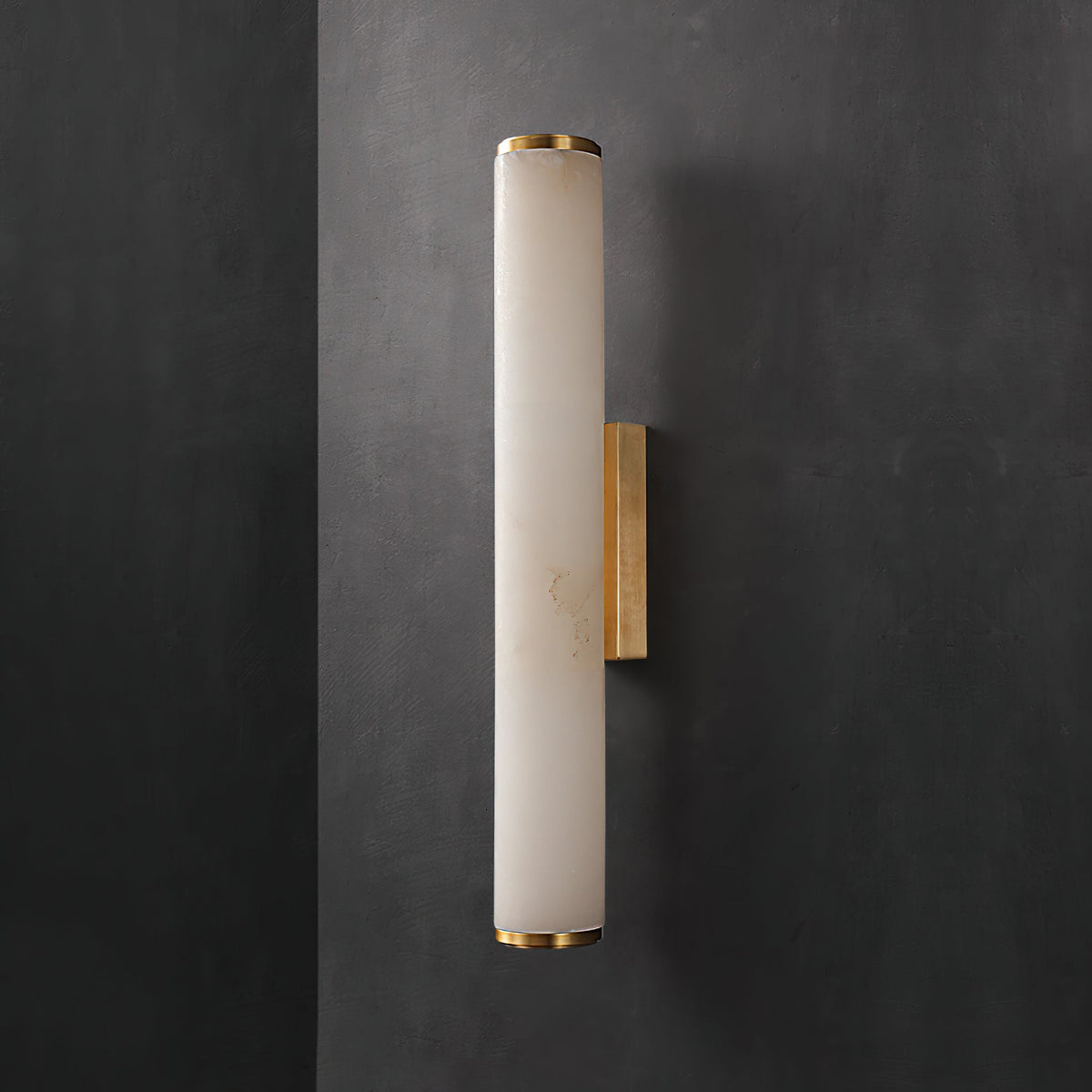Arcus Lampe Murale Applique Style Élégant Minimaliste Moderne en Laiton et Albâtre