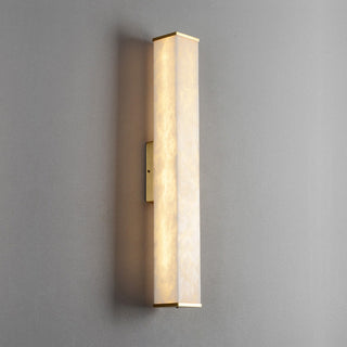 Arcus Lampe Murale Applique Style Élégant Minimaliste Moderne en Laiton et Albâtre