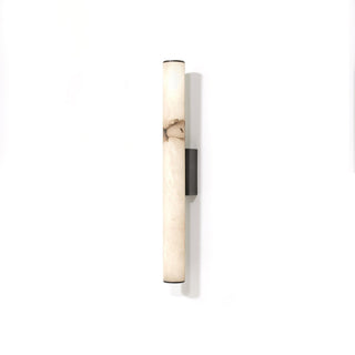 Klyr Applique Murale Cylindrique Verticale en Albâtre