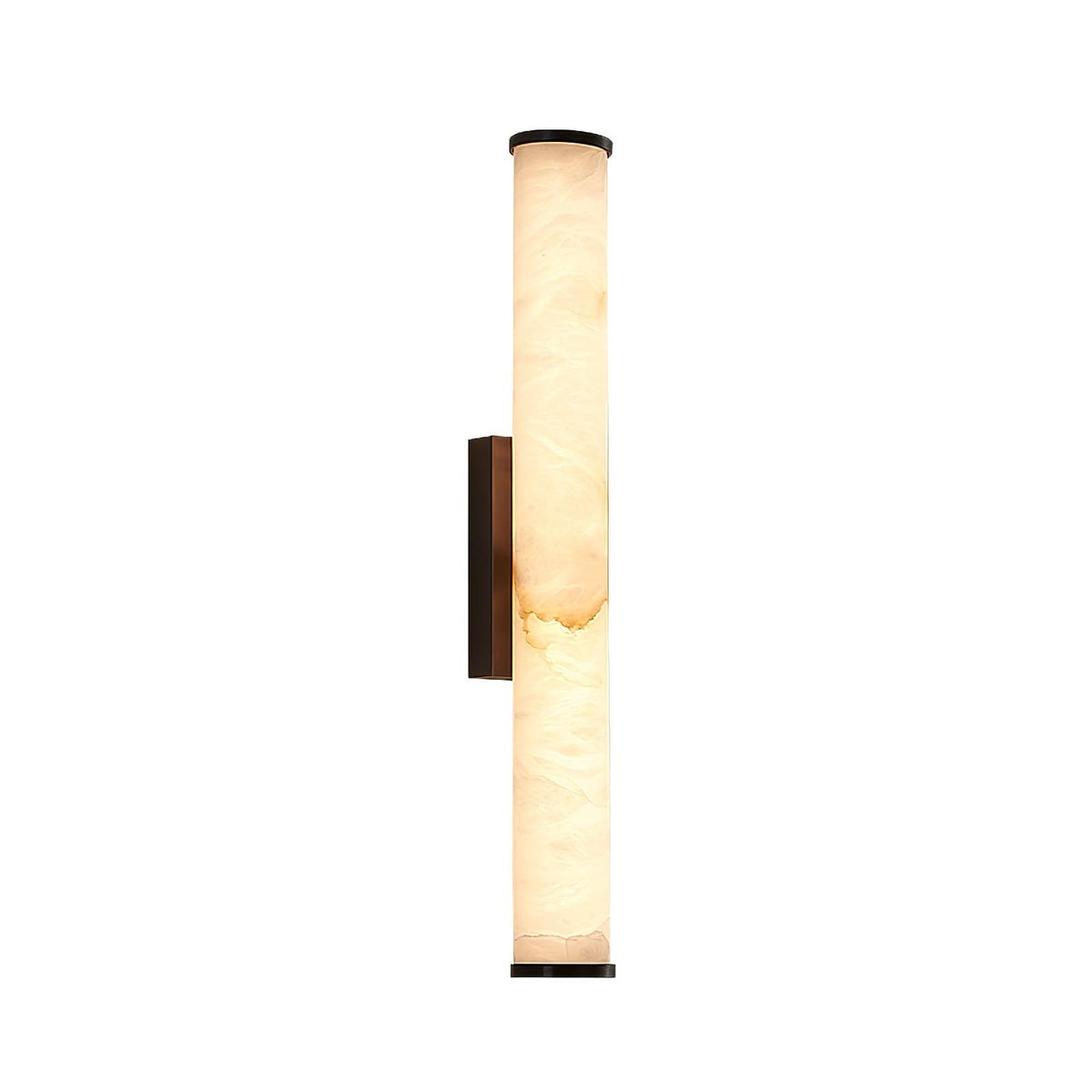 Klyr Applique Murale Cylindrique Verticale en Albâtre