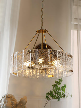 Lustra Lustre Verre Texturé Clair Calvert
