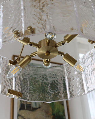 Lustra Lustre Verre Texturé Clair Calvert