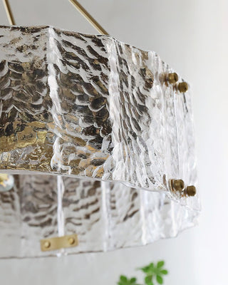 Lustra Lustre Verre Texturé Clair Calvert