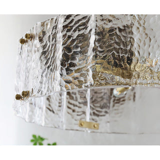 Lustra Lustre Verre Texturé Clair Calvert