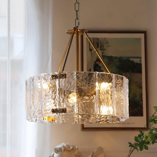 Lustra Lustre Verre Texturé Clair Calvert