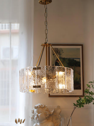 Lustra Lustre Verre Texturé Clair Calvert