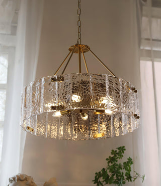 Lustra Lustre Verre Texturé Clair Calvert