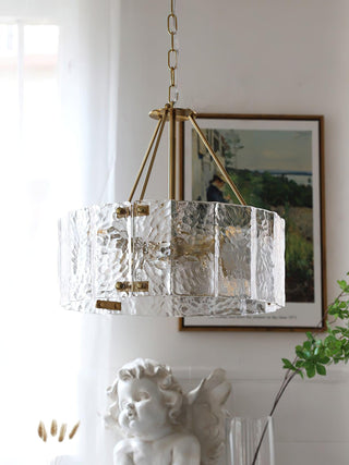 Lustra Lustre Verre Texturé Clair Calvert