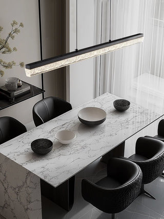 Lustra Suspension Linéaire en Acrylique Noir