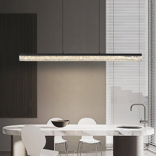 Lustra Suspension Linéaire en Acrylique Noir