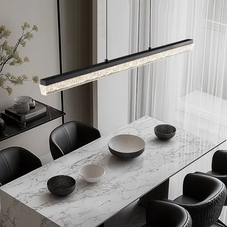Lustra Suspension Linéaire en Acrylique Noir