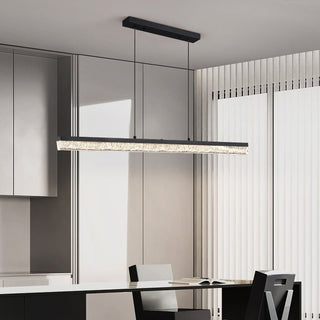 Lustra Suspension Linéaire en Acrylique Noir