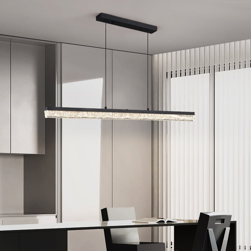 Loressa Suspension Linéaire en Acrylique Noir