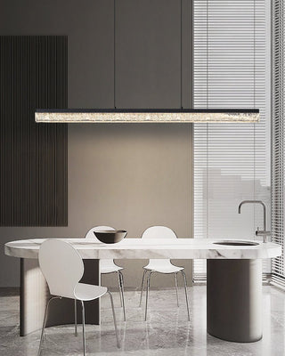 Lustra Suspension Linéaire en Acrylique Noir