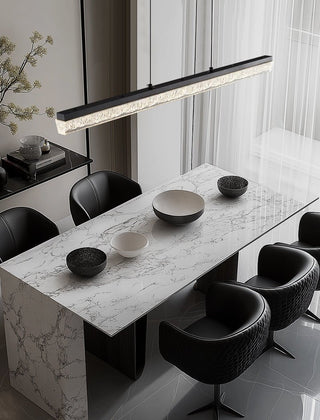 Lustra Suspension Linéaire en Acrylique Noir