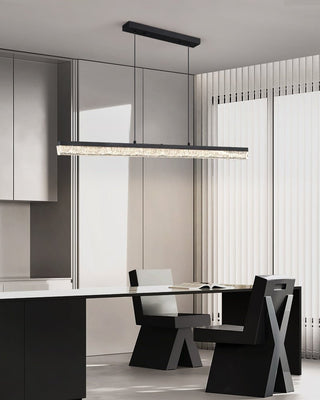 Lustra Suspension Linéaire en Acrylique Noir