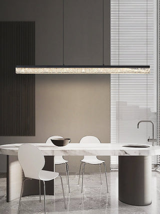 Lustra Suspension Linéaire en Acrylique Noir