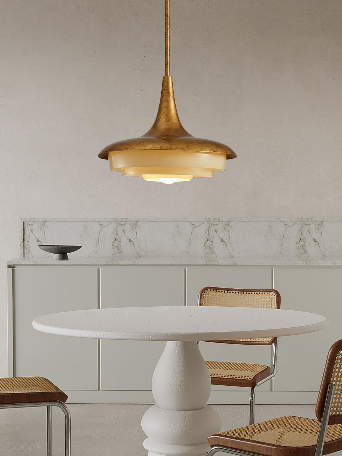 Vioce Suspension en Verre Mid-Century Moderne
