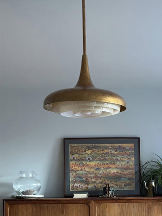 Vioce Suspension en Verre Mid-Century Moderne