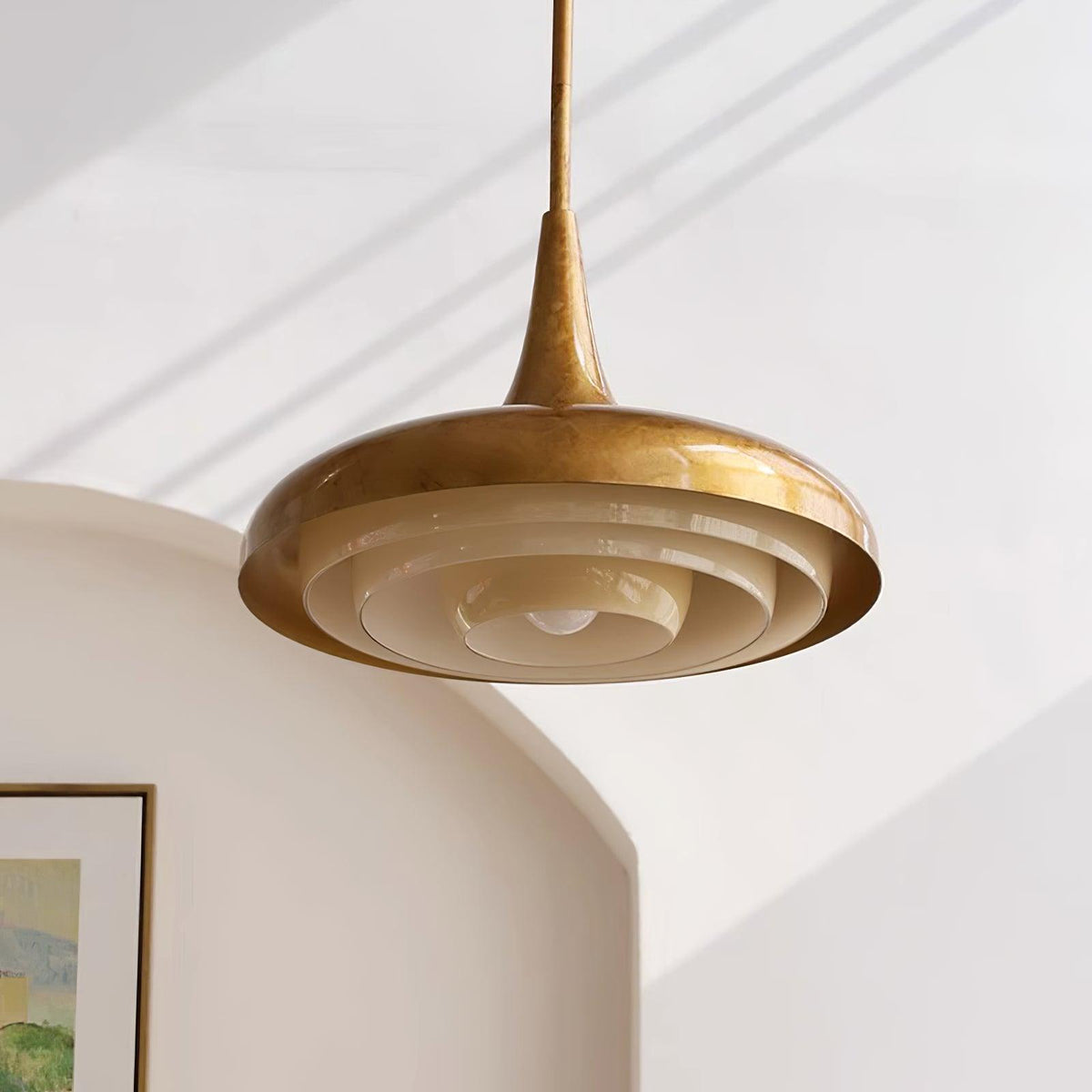 Vioce Suspension en Verre Mid-Century Moderne