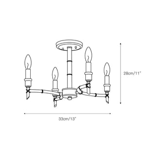 Jetset Lustre en Laiton et Métal de Luxe Style Vintage-Industriel