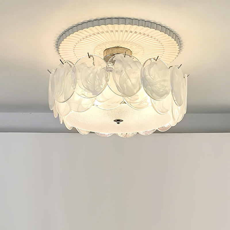The pink version of the Camden Glass Ceiling Mount.