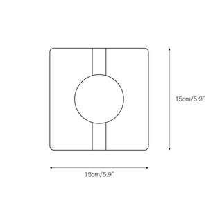 Kosmo Lampe Murale Style Minimaliste Moderne en Travertin Transparent