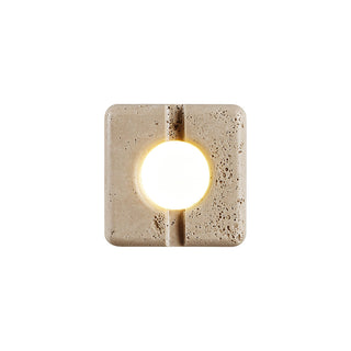 Kosmo Lampe Murale Style Minimaliste Moderne en Travertin Transparent