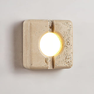 Kosmo Lampe Murale Style Minimaliste Moderne en Travertin Transparent