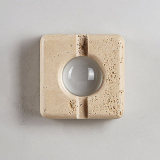 Kosmo Lampe Murale Style Minimaliste Moderne en Travertin Transparent