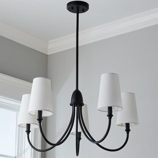 Premium Lustre Lumin Style Vintage-Industriel en Tissu et Métal