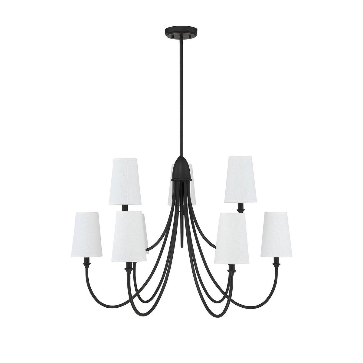 Premium Lustre Lumin Style Vintage-Industriel en Tissu et Métal