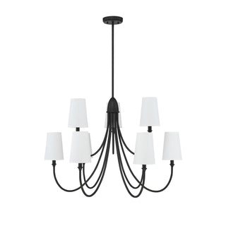 Premium Lustre Lumin Style Vintage-Industriel en Tissu et Métal