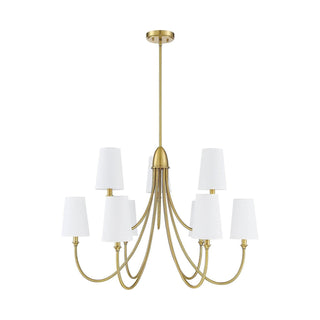 Premium Lustre Lumin Style Vintage-Industriel en Tissu et Métal