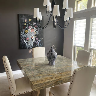 Premium Lustre Lumin Style Vintage-Industriel en Tissu et Métal