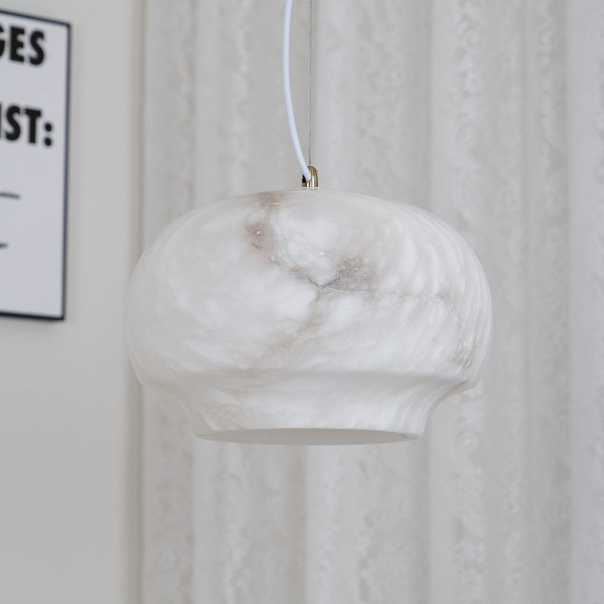 Thalia Suspension Minimaliste en Albâtre