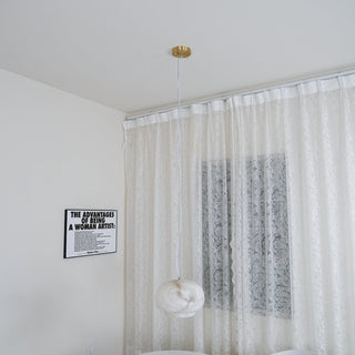 Miroir Suspension en Albâtre et Métal Minimaliste Moderne