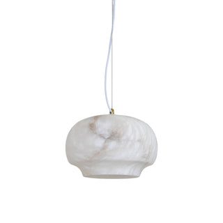 Miroir Suspension en Albâtre et Métal Minimaliste Moderne