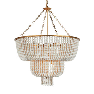 Opal Lustre en Métal et Bois de Luxe Postmoderne