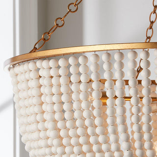 Opal Lustre en Métal et Bois de Luxe Postmoderne