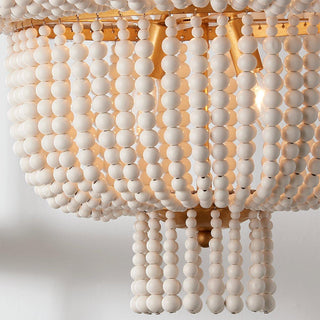 Opal Lustre en Métal et Bois de Luxe Postmoderne