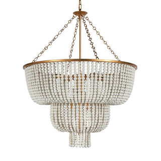 Opal Lustre en Métal et Bois de Luxe Postmoderne